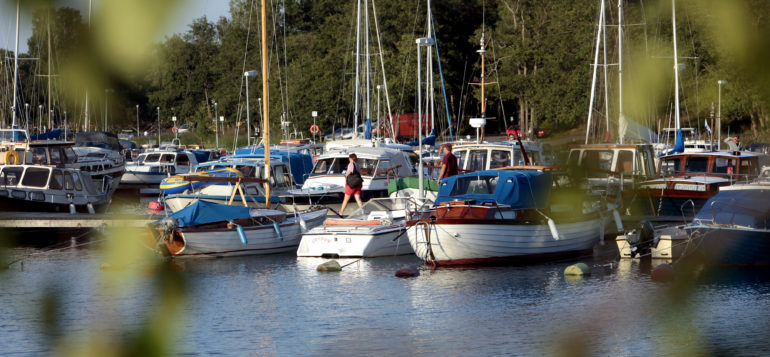 Boats in Syvärauma marina