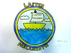 Lasten parlamentin logokilpailun 2. sija.