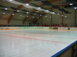 Training ice rink.