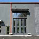 Rauman uuden paloaseman seinusta.