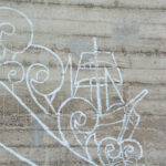 Pitsisiivet-seinämuraalin yksityiskohta.