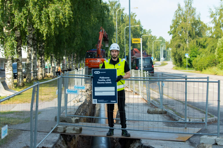 REO Rauman Energia kaukolämpötöitä.
