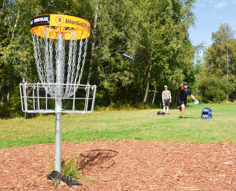 Frisbeegolf.
