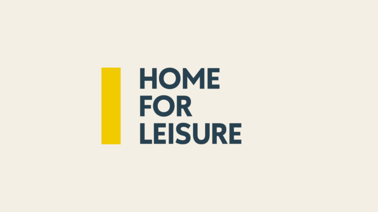 Logo, jossa teksti Home for leisure.