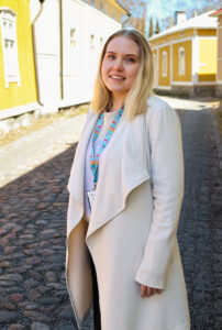 Pitsikaupungin joulun koordinaattori Krista Mård.