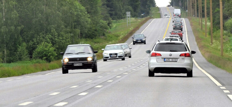 Cars on the motorway.