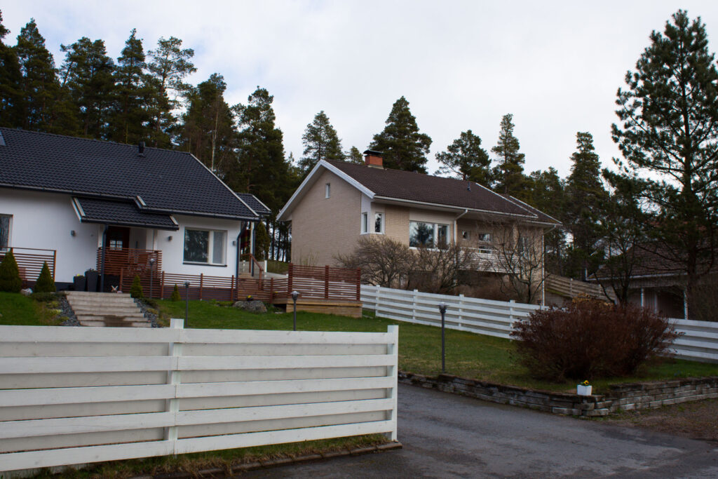 A housing area in Paloahde
