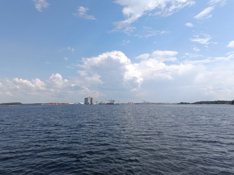 Port of Rauma seen from the sea.