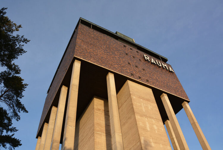 Outside the Water Tower in Rauma.