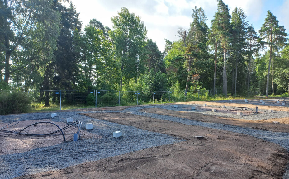 Tuleva lomamökkien alue Kuuskajaskarissa.