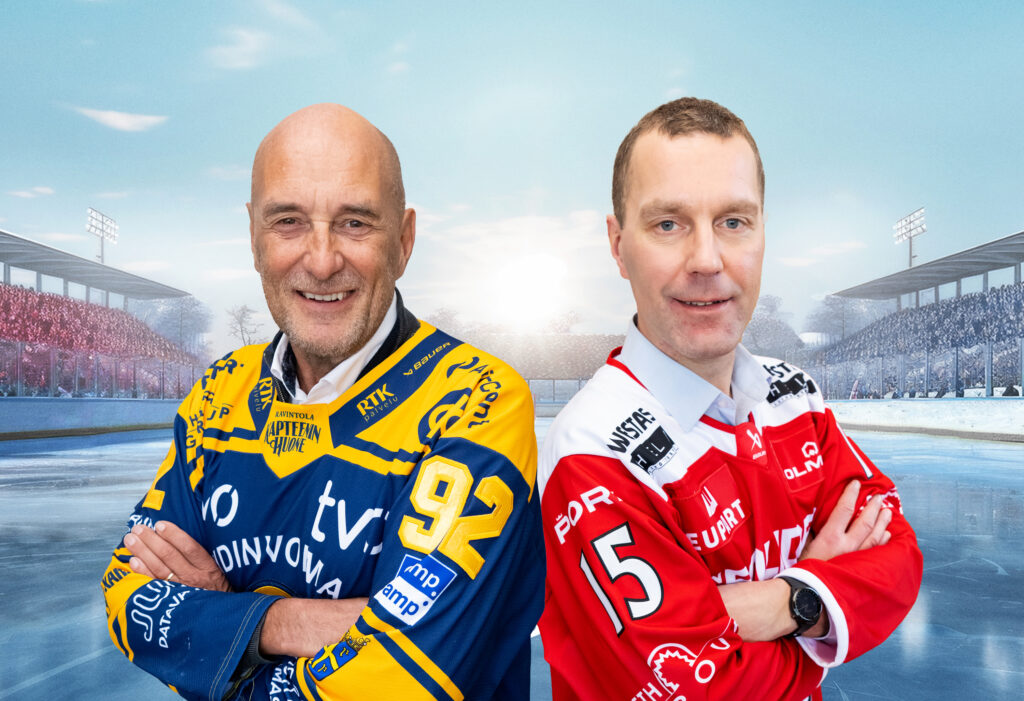 Esko Poikela ja Lauri Inna selät vastakkain.