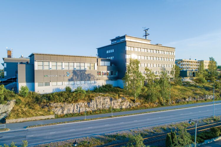 Suojantie 2:n kampus, jossa sijaitsee SAMKn ja WinNovan opetustiloja. Kuvaaja Samuli Ahtiainen.