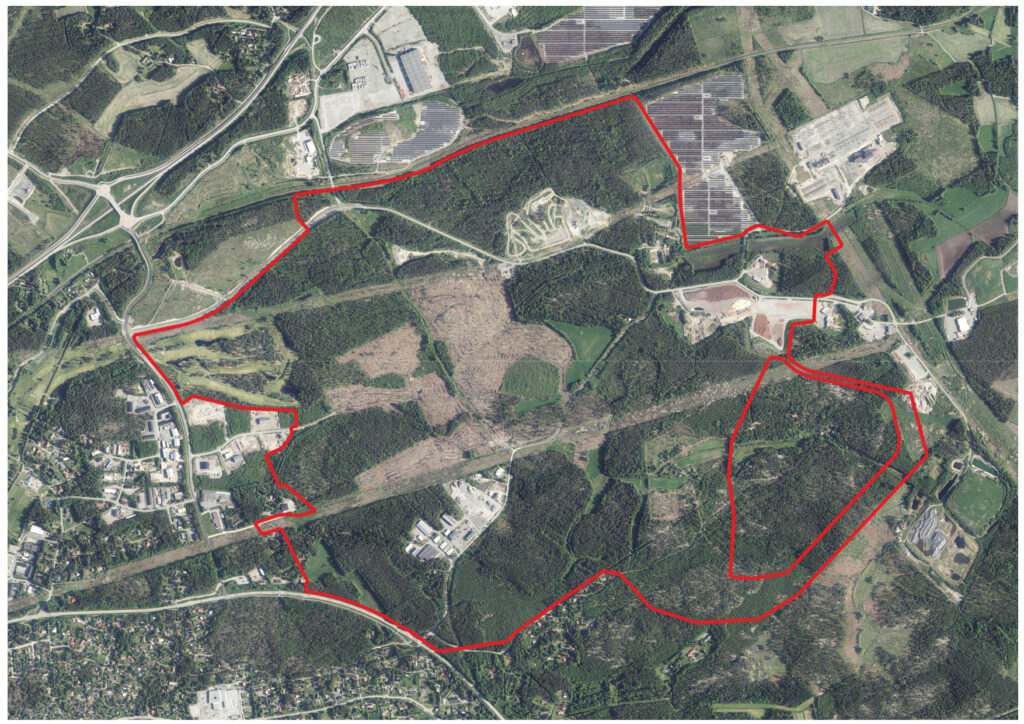 Lakari eteläinen kaavarajaus.