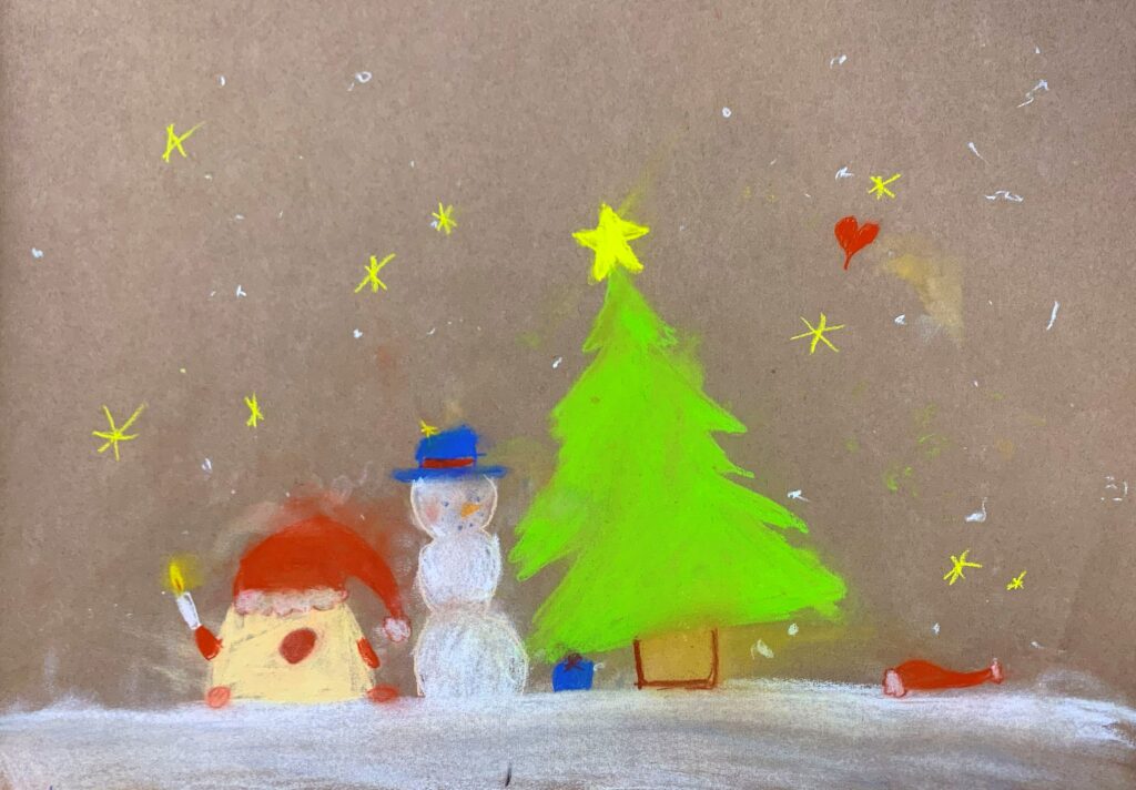 Christmas painting, Rauma Art School