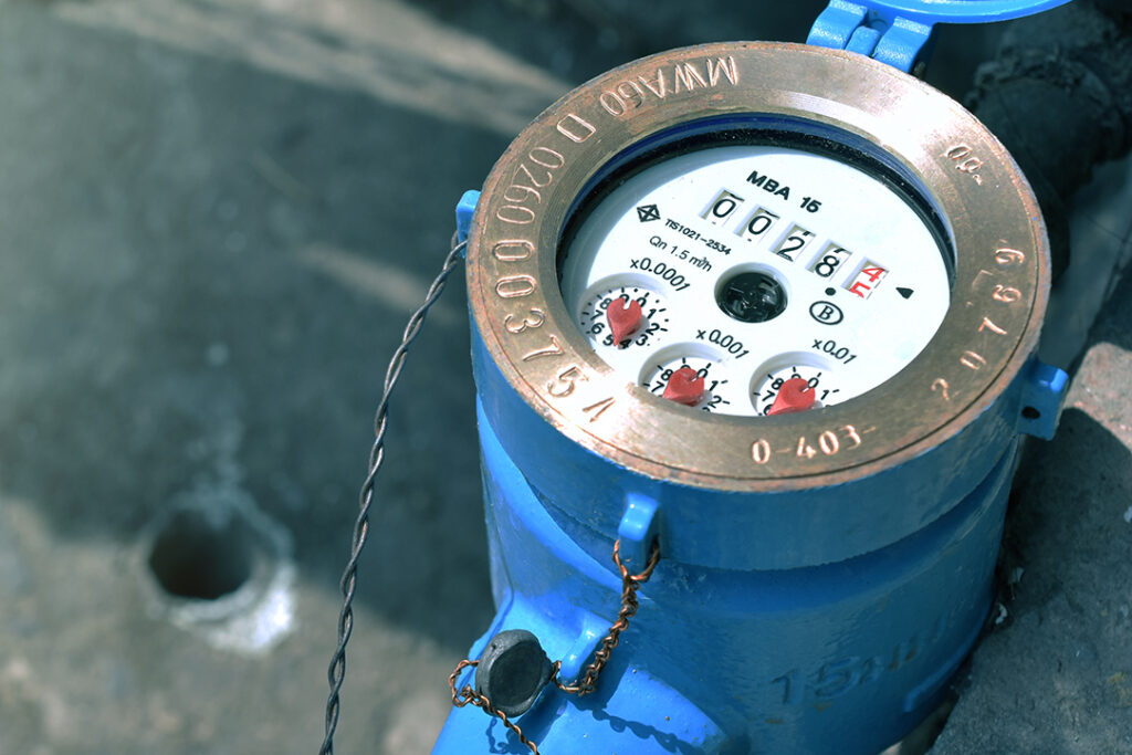 Water meter.