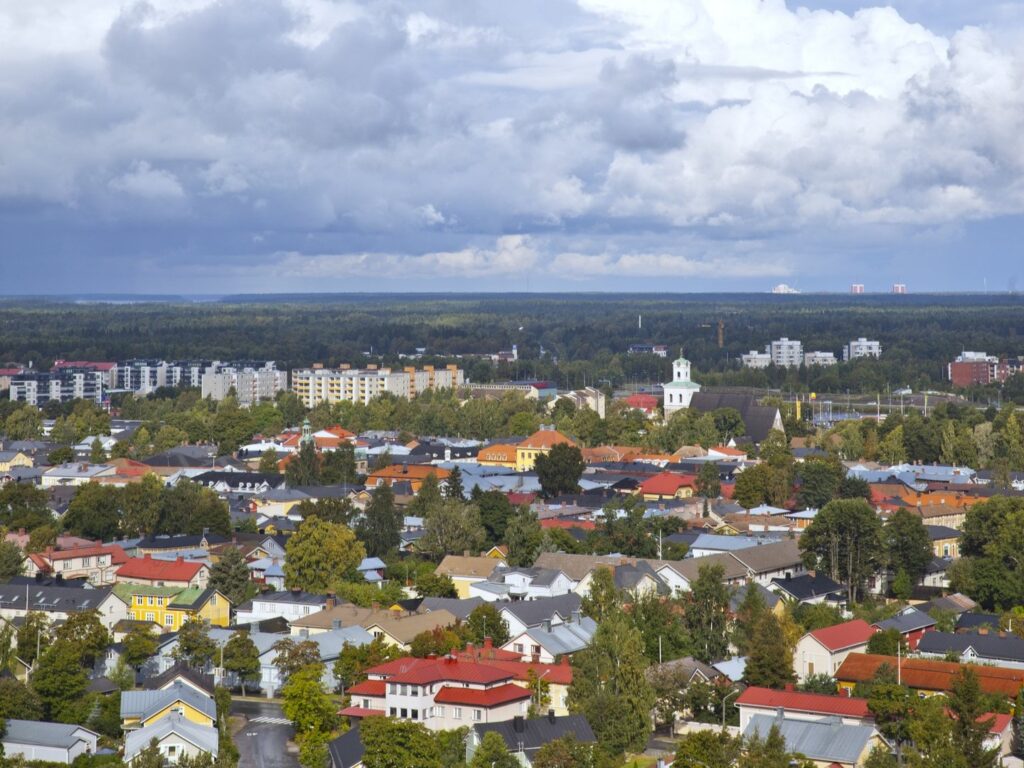 Rauma pictured from the air